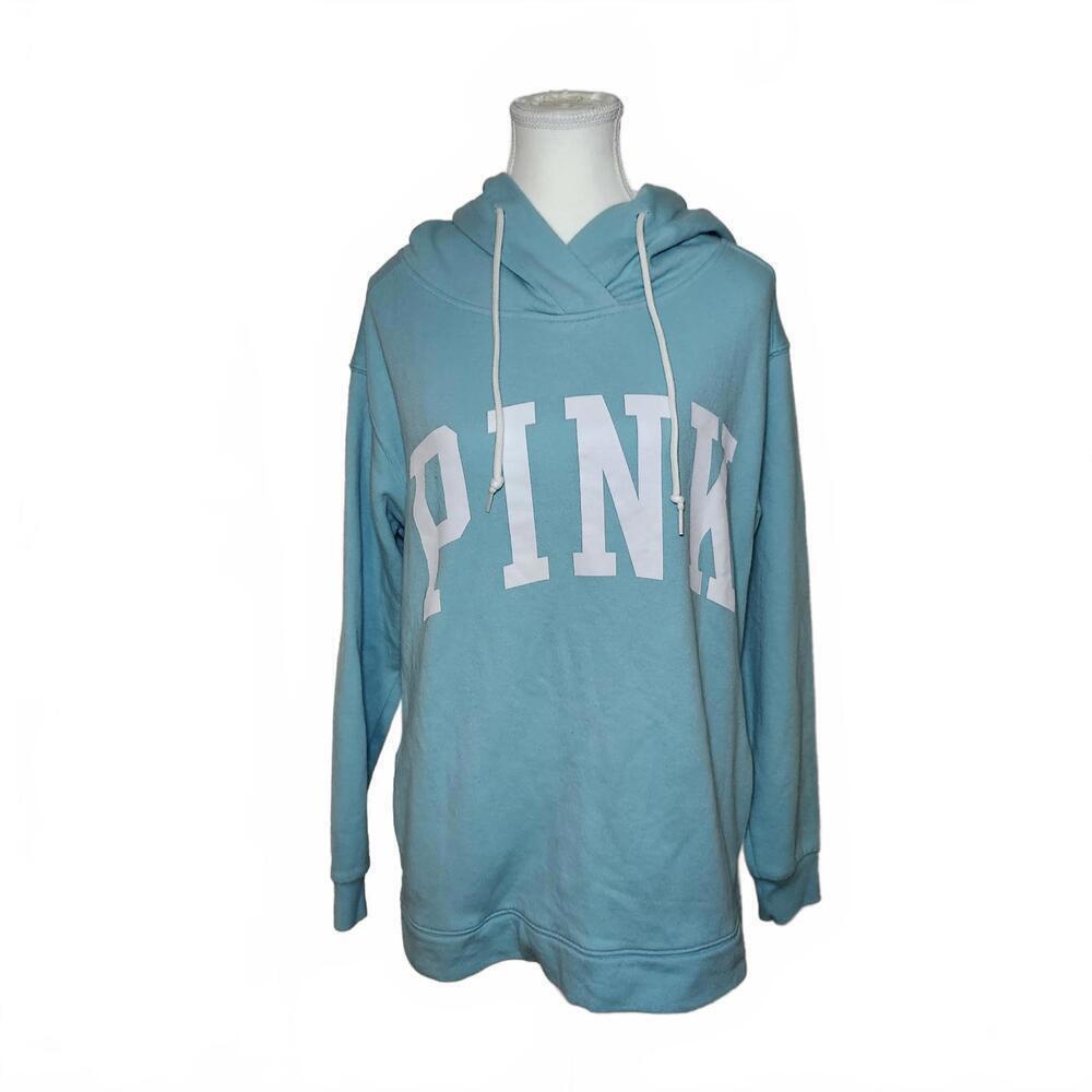 Victoria's Secret PINK Women's Hoodie Size Small Light Teal